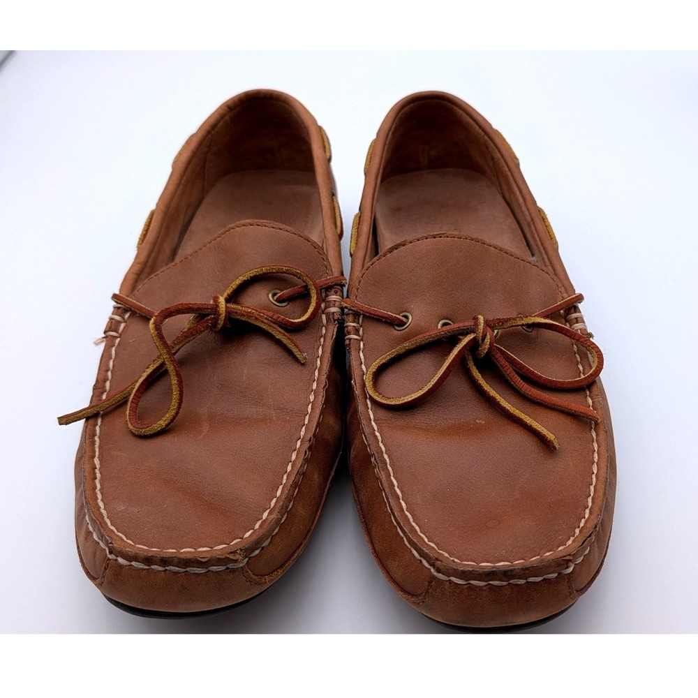Polo Ralph Lauren Wyndings Brown Leather Driving Loafers Mens 11 816155604001